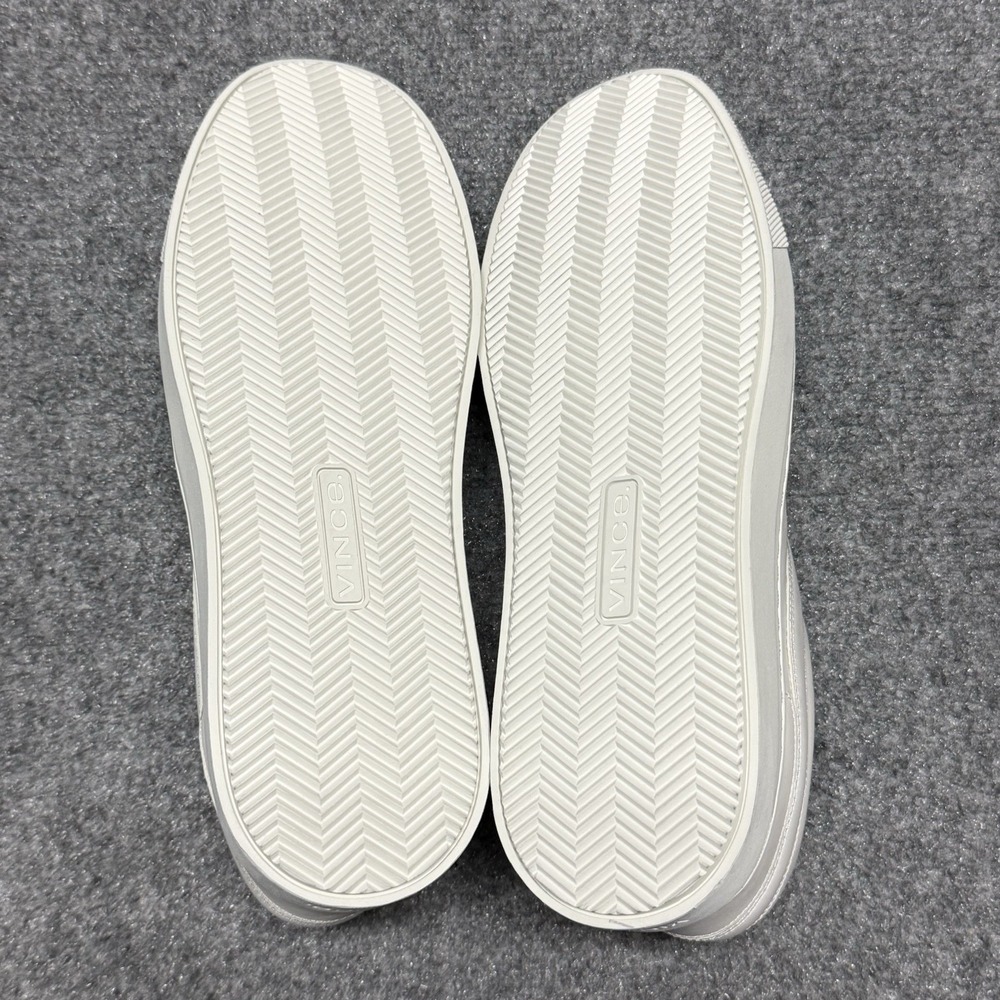 VINCE Sneakers Mens 12 46 All White Warren Retro Lace Up Casual Shoes NEW - Picture 8 of 11